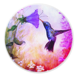 Bouton De Porte En Céramique Pastel Hummingbird Ceramic Knob