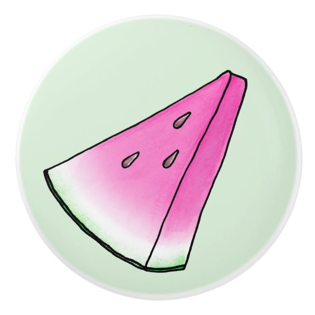 Bouton De Porte En Céramique Pâte de melon (Devant)