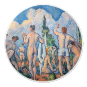 Bouton De Porte En Céramique Paul Cezanne - Bathers