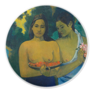 Bouton De Porte En Céramique Paul Gauguin - Deux femmes tahitiennes