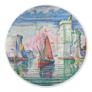 Bouton De Porte En Céramique Paul Signac - Entrée du port de La Rochelle