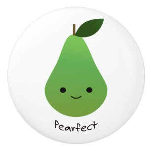 Bouton De Porte En Céramique Pearfect Cute Kawaii Pear