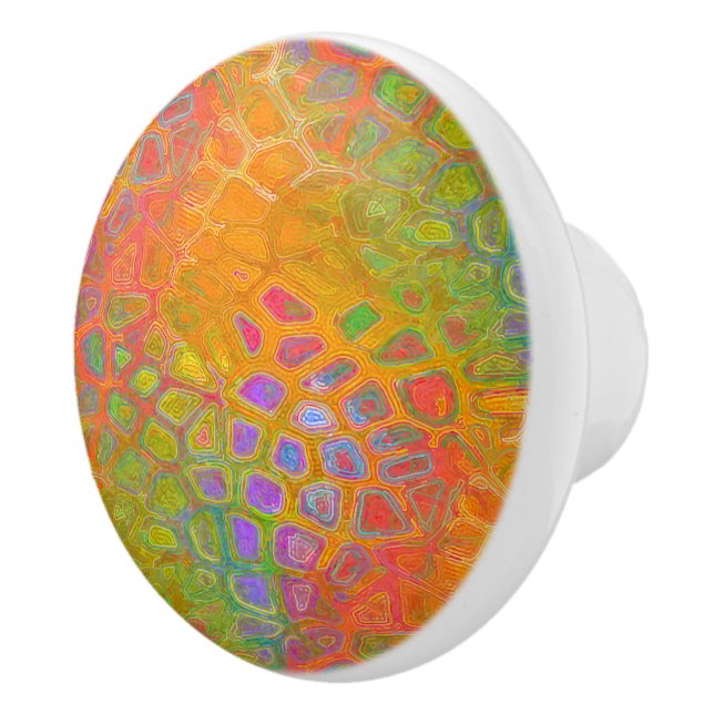 Bouton De Porte En Céramique Peau de caméléon (Droite)