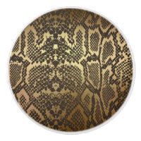 Peau de serpent Imprimer Glam Or moderne