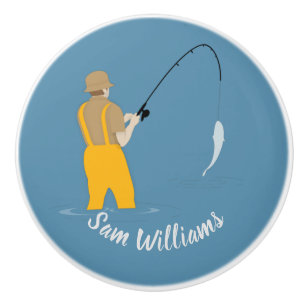 Bouton De Porte En Céramique Pêche