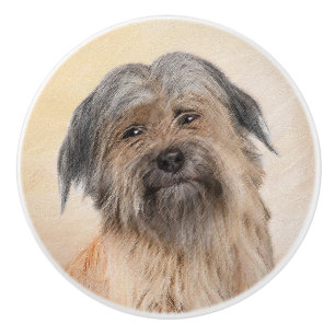 Bouton De Porte En Céramique Peinture de berger pyrénéenne - Cute Original Chie
