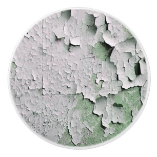 BOUTON DE PORTE EN CÉRAMIQUE PEINTURE DE PEELING ANCIENNE