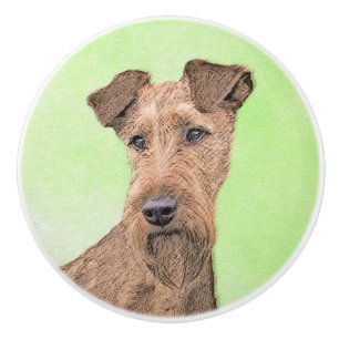 Bouton De Porte En Céramique Peinture Irlandaise Terrier - Cute Original Chien