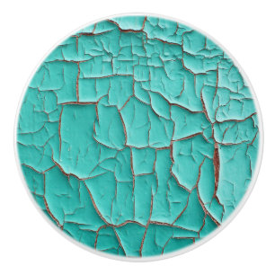 Bouton De Porte En Céramique Peinture rustique d'épluchage