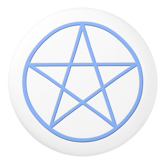 Bouton De Porte En Céramique Pentacle de Falln Pagan (Devant)