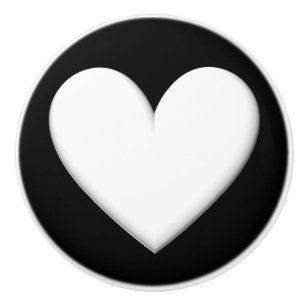 Bouton De Porte En Céramique Personnalisable Puffy Heart