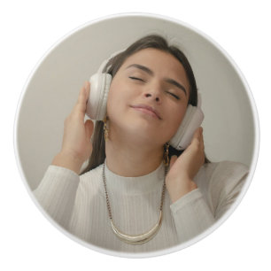 Bouton De Porte En Céramique Personnalisé Photo Moderne Complet 