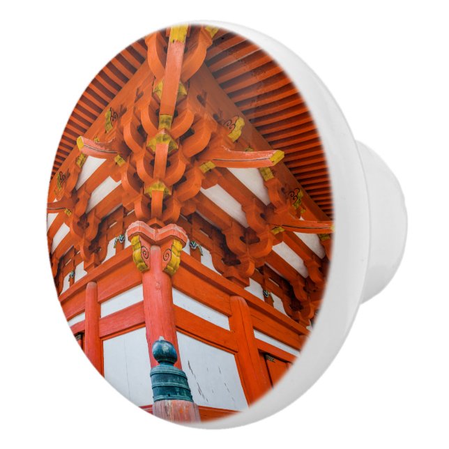 Bouton De Porte En Céramique Perspective ascendante de la pagode, Miyajima (Droite)