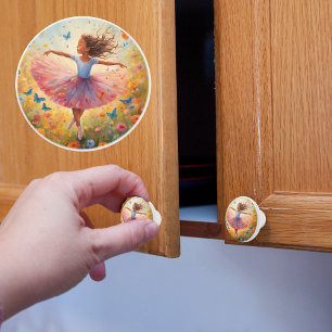 Bouton De Porte En Céramique Petite Ballerine