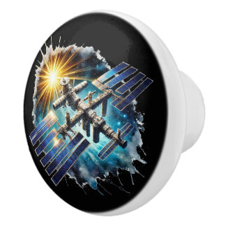 Bouton De Porte En Céramique Pièce de passionnés de l'espace cool 