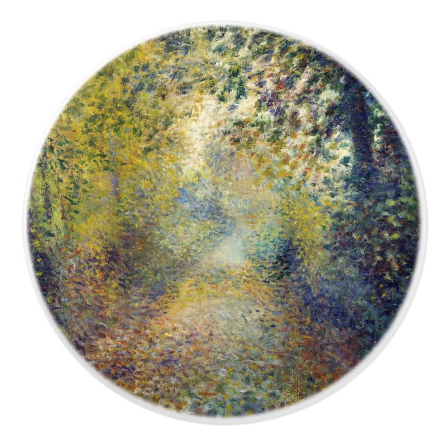 Bouton De Porte En Céramique Pierre-Auguste Renoir - Dans les bois (Devant)