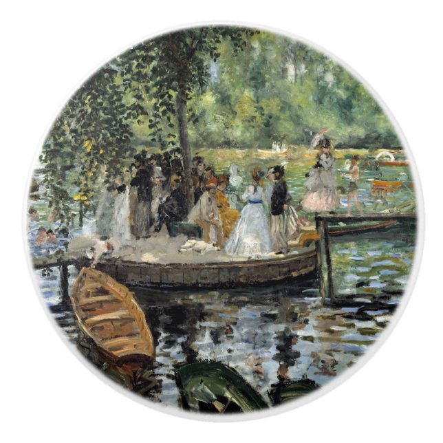 Bouton De Porte En Céramique Pierre-Auguste Renoir - La Grenouillère (Devant)