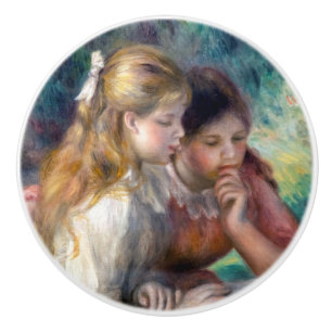 Bouton De Porte En Céramique Pierre-Auguste Renoir - La Lecture