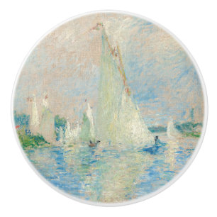 Bouton De Porte En Céramique Pierre-Auguste Renoir - Regatta à Argenteuil