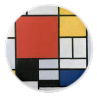 Piet Mondrian Rouge Bleu Jaune Art Abstrait