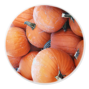 Bouton De Porte En Céramique Pile Citrouille tombé