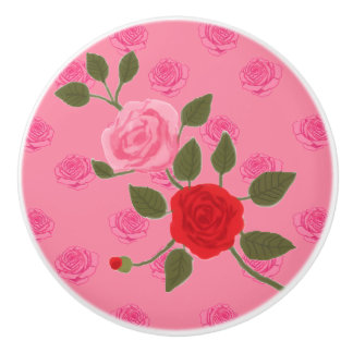 Bouton De Porte En Céramique Pink rose