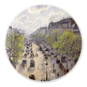 Bouton De Porte En Céramique Pissarro - Boulevard Montmartre, Printemps
