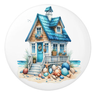 Bouton De Porte En Céramique Plage