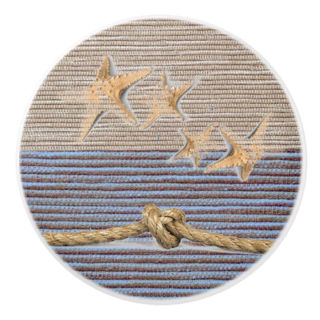 Bouton De Porte En Céramique Plage nautique (Devant)