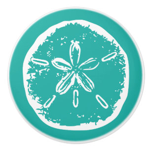 Bouton De Porte En Céramique Plage thème sable dollar porte et tiroir tiroirs