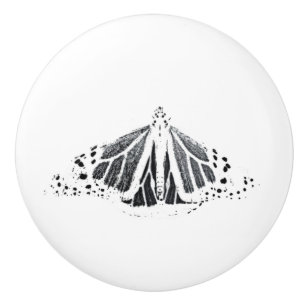 Bouton De Porte En Céramique Plan papillon monarque