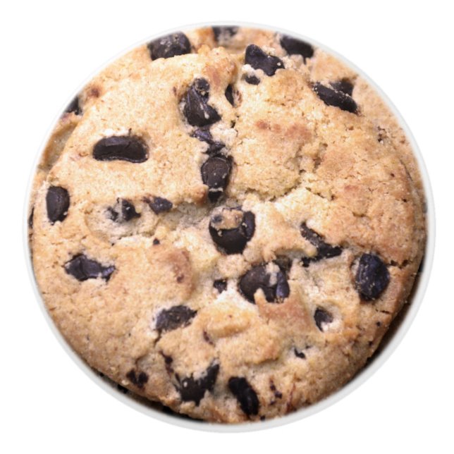 Bouton De Porte En Céramique Plan rapproché de gâteau aux pépites de chocolat (Devant)