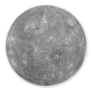 Bouton De Porte En Céramique Planète Mercure