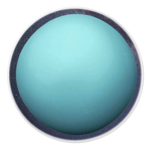 Bouton De Porte En Céramique Planète Uranus