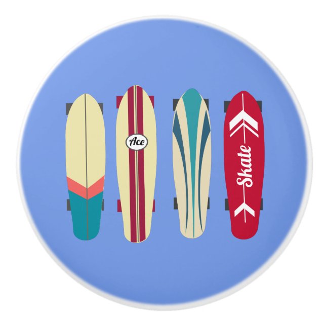 Bouton De Porte En Céramique Platines vintages (Devant)