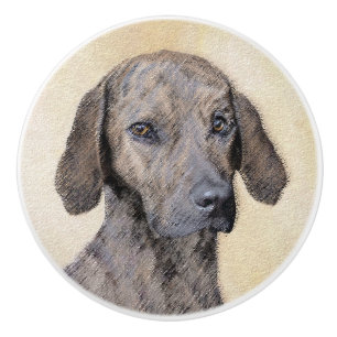 Bouton De Porte En Céramique Plott Peinture - Cute Original Chien Art