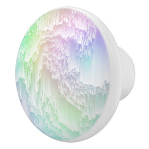 Bouton De Porte En Céramique Pluie arc-en-ciel
