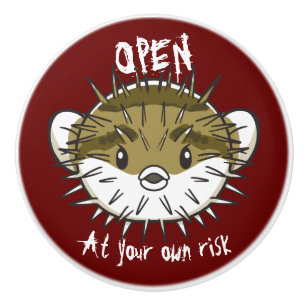 Bouton De Porte En Céramique Poisson