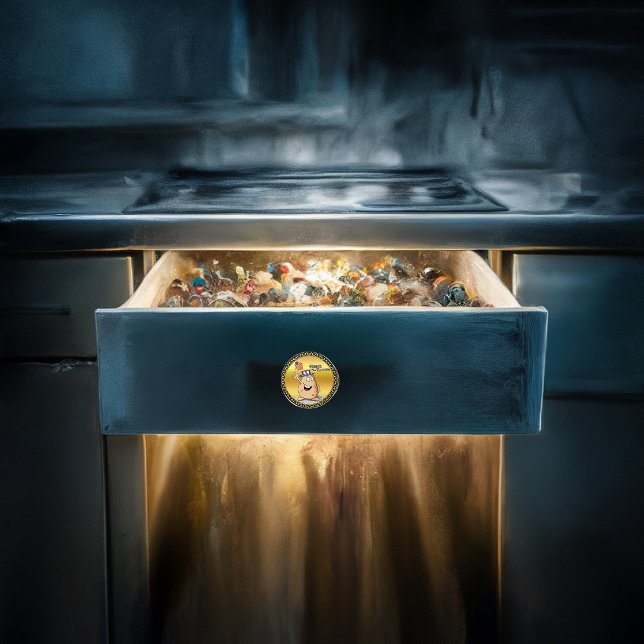 Bouton De Porte En Céramique Pomme de terre patriotique avec casquette américai (Créateur téléchargé)