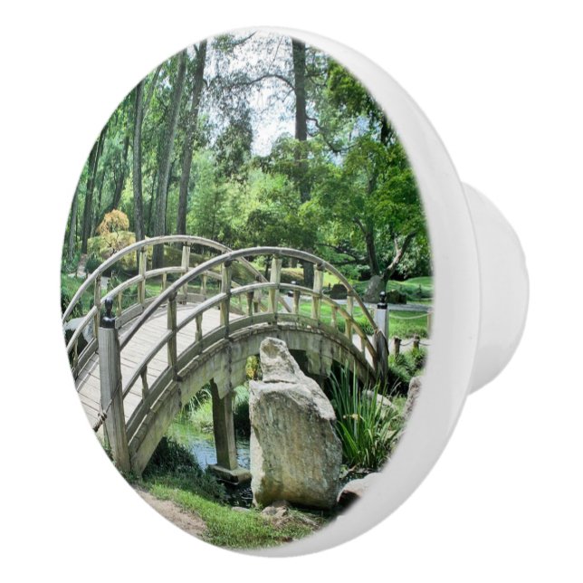 Bouton De Porte En Céramique Pont japonais (Droite)