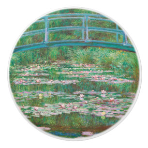 Bouton De Porte En Céramique Pont japonais Claude Monet Art