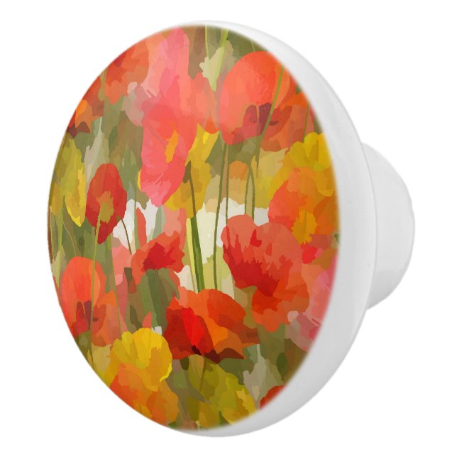 Bouton De Porte En Céramique Poppy Power Large (Droite)