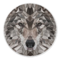 Portrait géométrique Wolf Lone