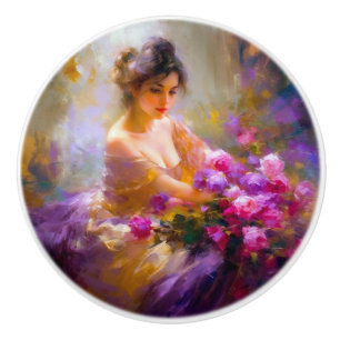 Bouton De Porte En Céramique Portrait sensuel