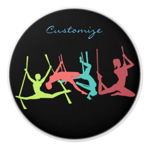 Bouton De Porte En Céramique Poses de fitness aérien Thunder_Cove