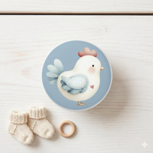 Bouton De Porte En Céramique Poulet Pastel Cottagecore