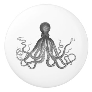 Bouton De Porte En Céramique Poulpe vintage Kraken Cthulhu