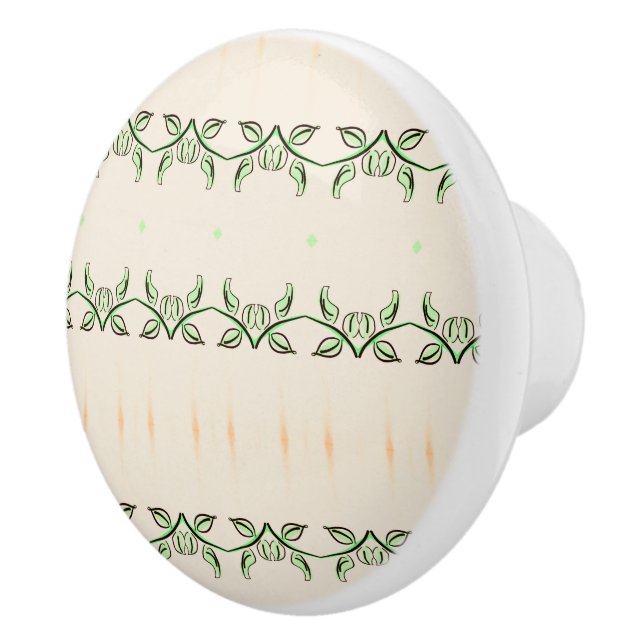 Bouton De Porte En Céramique Pretty Little Cabinet Pull (Droite)