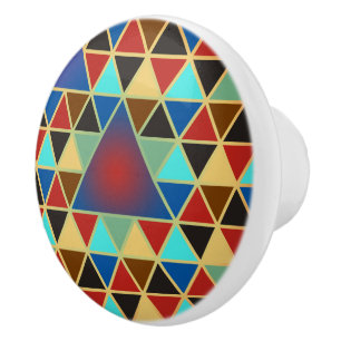 Bouton De Porte En Céramique Pretty triangle pattern III + your ideas