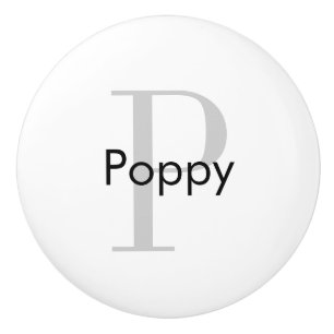 Bouton De Porte En Céramique Puce de tiroir personnalisées Monogramme